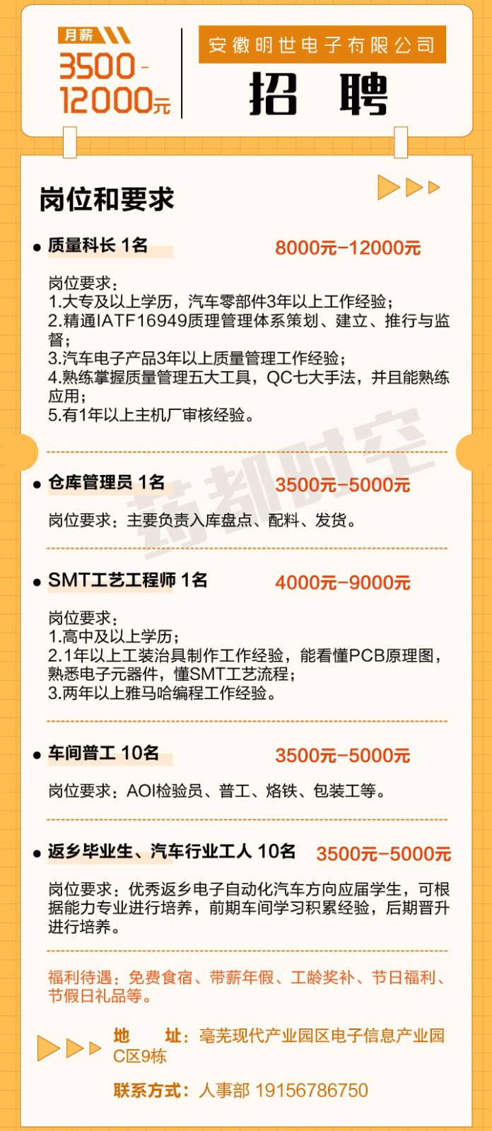 圣名世贸城最新招聘启事